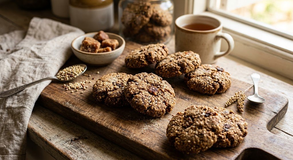 Multi Millet Jaggery Cookies.